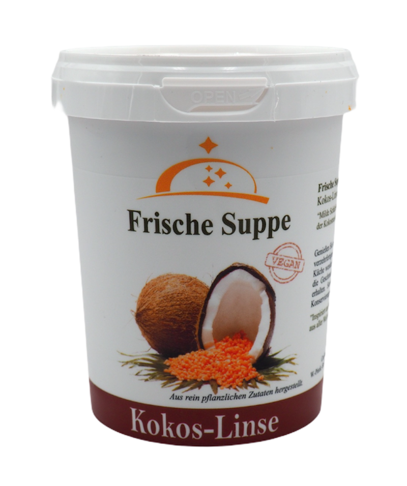 Kokos-Linse Suppe (vegan)